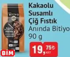 ANINDA BİTİYO KAKAOLU SUSAMLI ÇİĞ FISTIK